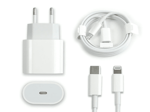 Carregador 20W + cabo USB-C/lightning